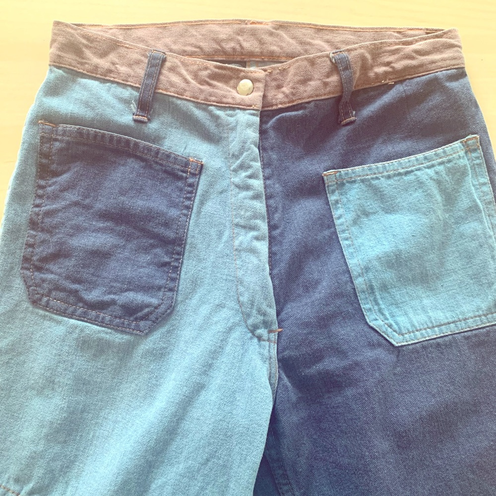 Vintage super high waist patchwork jeans SZ 26